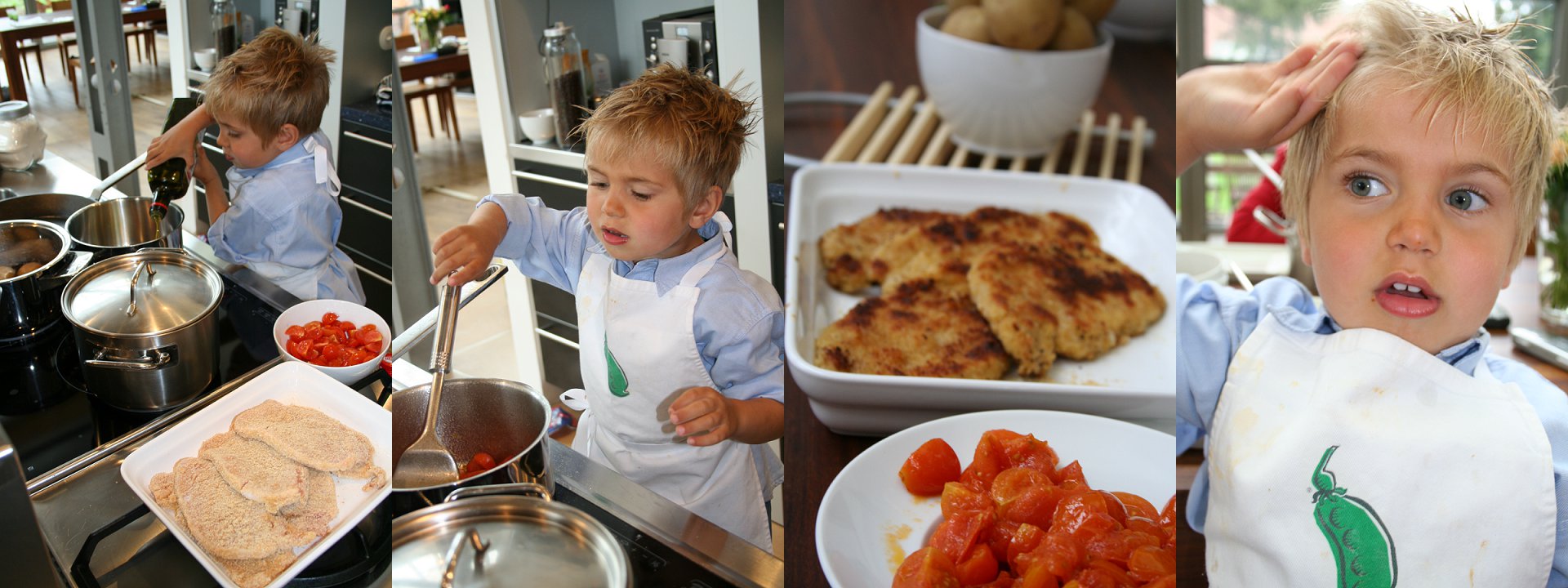 Kinder auf der Hochzeit sinnvoll beschäftigen: gemeinsam kochen 