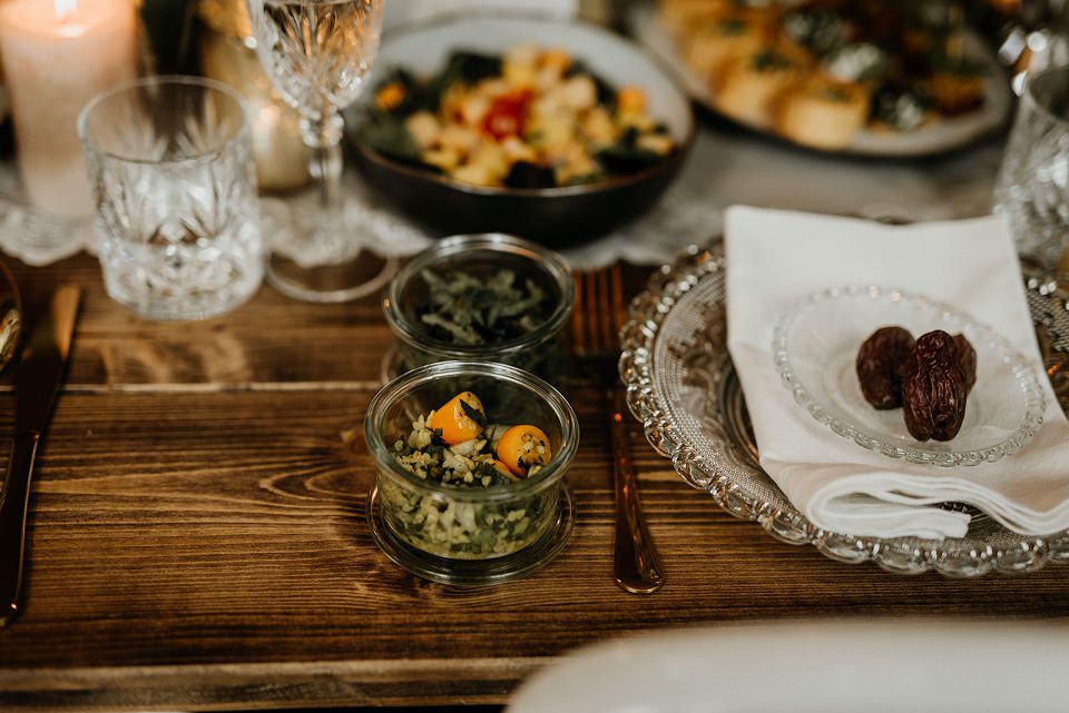 Vorspeisen Fingerfood in Gläsern